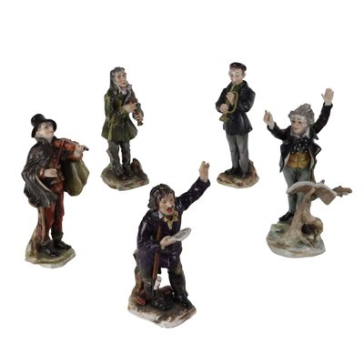 20th Century Orchestra in Porcelain from Rudolstadt, Germany, Set of 5-VMM-1799654