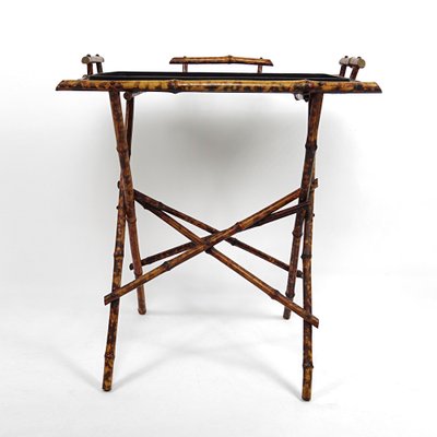 20th Century Oriental Tray Table on a Bamboo Stand-RY-1171961