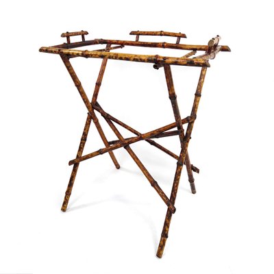 20th Century Oriental Tray Table on a Bamboo Stand-RY-1171961