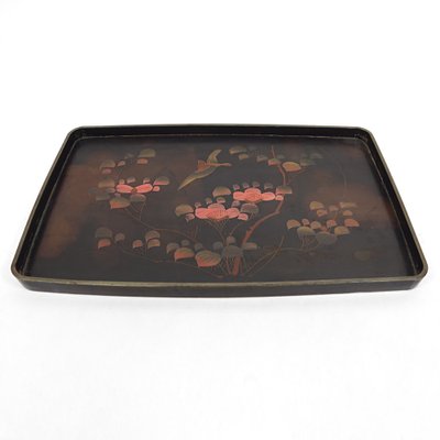 20th Century Oriental Tray Table on a Bamboo Stand-RY-1171961