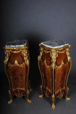 20th Century Ormolu Pedestals / Columns in Style of François Linke, Set of 2-FLW-1401731