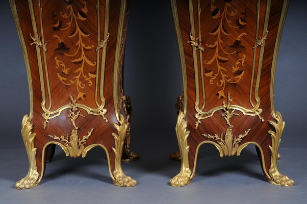 20th Century Ormolu Pedestals / Columns in Style of François Linke, Set of 2-FLW-1401731