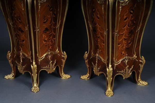 20th Century Ormolu Pedestals / Columns in Style of François Linke, Set of 2-FLW-1401731