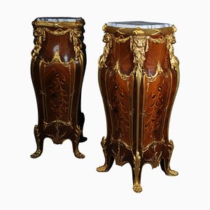 20th Century Ormolu Pedestals / Columns in Style of François Linke, Set of 2-FLW-1401731