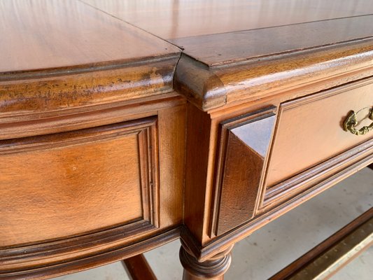 20th Century Oval Console Table with Drawers in Both Sides-PSK-1111699