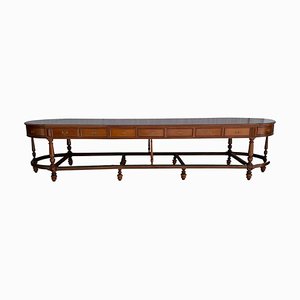 20th Century Oval Console Table with Drawers in Both Sides-PSK-1111699