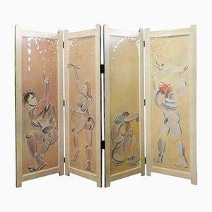 20th Century Painted Screen Divider by Mikel Dalbret-ARU-1158138