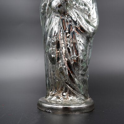 20th Century Patinated Mercury Glass Madonna with Child-NYF-2024122