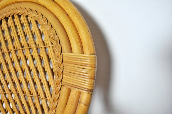 20th-Century Rattan and Bamboo Armchair-HPQ-1192458