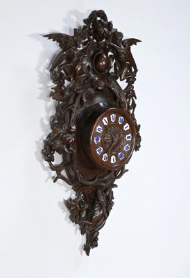 20th Century Renaissance Oak Clock, 1890s-RVK-1719998