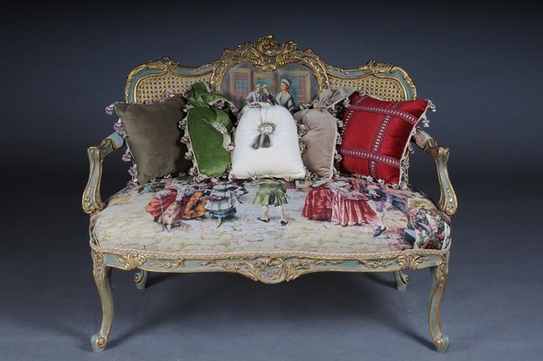 20th Century Rococo or Louis XV Style Canapé Sofa-FLW-1401762