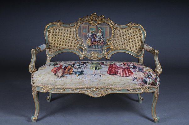 20th Century Rococo or Louis XV Style Canapé Sofa-FLW-1401762