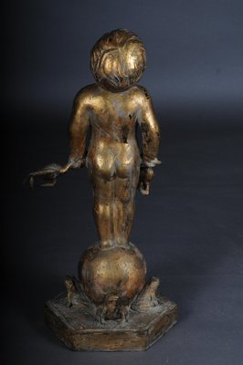 20th Century Sculpture of Putto with Frogs-FLW-1402029