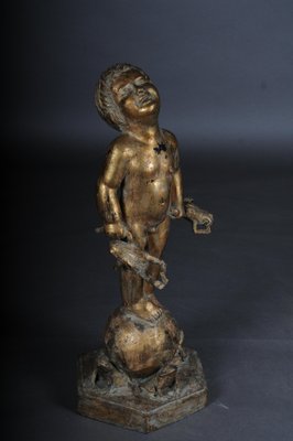 20th Century Sculpture of Putto with Frogs-FLW-1402029