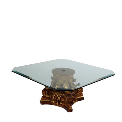 20th Century Table Lacquered Wood Glass, Italy-VMM-1713201