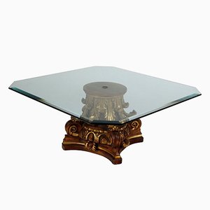 20th Century Table Lacquered Wood Glass, Italy-VMM-1713201