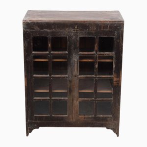 20th Century Vacuum Cabinet in Dark Wood-NQ-1754779