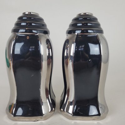 20th Century Vagilated Ceramic Vases from ODYV, 1930s, Set of 2-SYQ-1822771