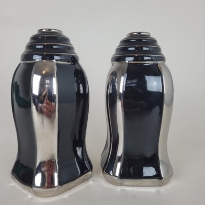 20th Century Vagilated Ceramic Vases from ODYV, 1930s, Set of 2-SYQ-1822771