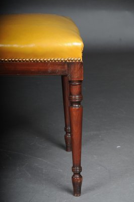 20th Century Victorian Dining Chairs in Mahogany & Leather, England, Set of 6-FLW-1402156