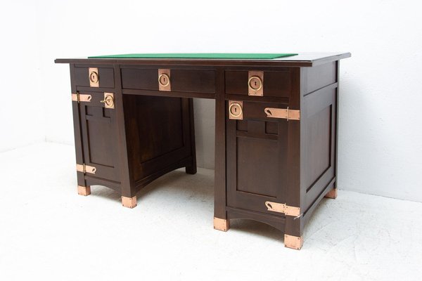 20th Century Viennese Oak Secession Writing Desk-HXT-1324304