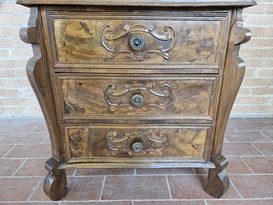 20th Century Walnut Flap with Three Drawers, Italy-ZUW-1799530