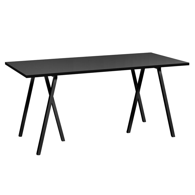 Loop Stand table 160 cm by HAY #black #