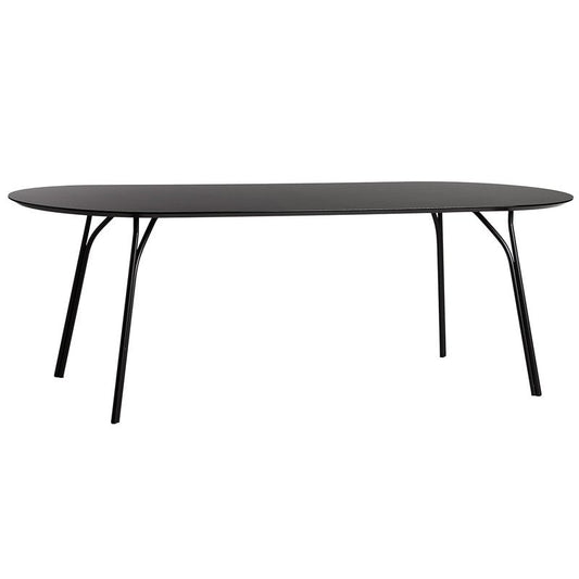 Tree dining table by Woud #220 x 90 cm, black #