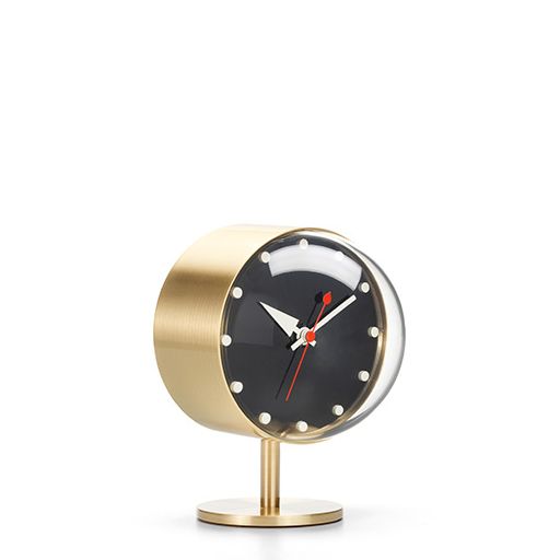 Desk Clocks - Night Clock by Vitra #Brass