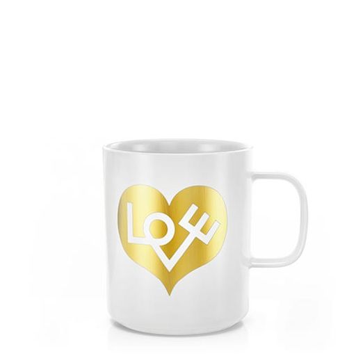 Coffee Mugs - Love Heart, gold by Vitra