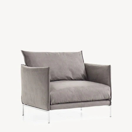 GENTRY - Fabric or leather armchair (Request Info)