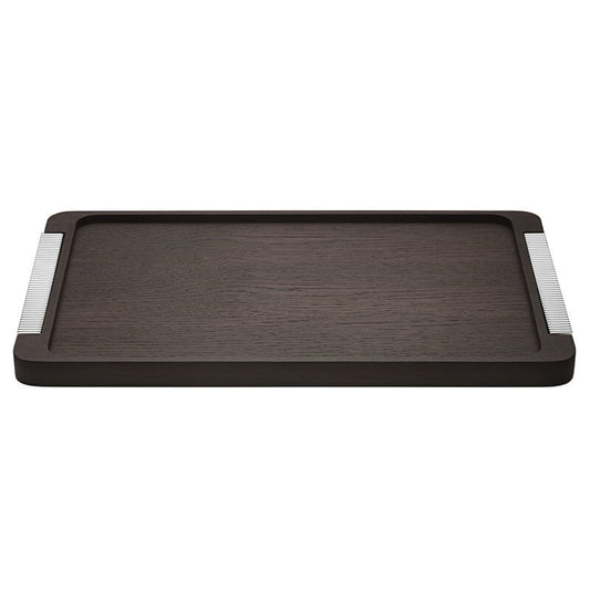 Bernadotte tray by Georg Jensen #smoked oak - steel #