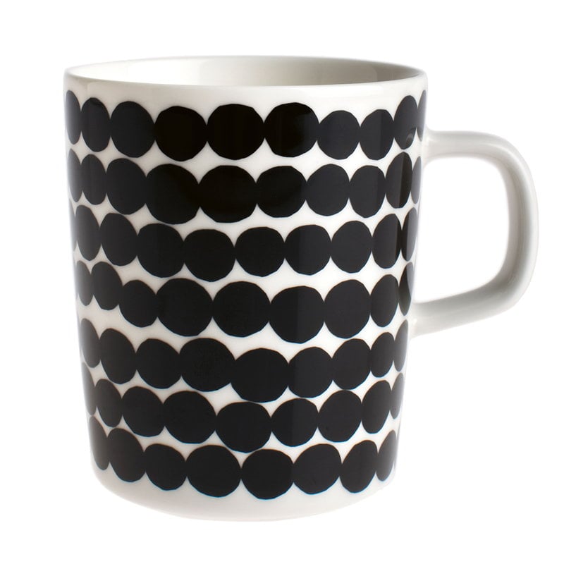 Oiva - Räsymatto mug 2,5 dl by Marimekko #black-white #