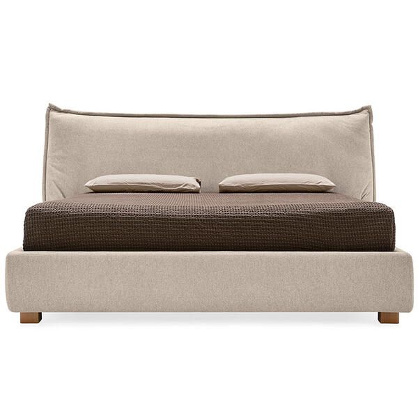 SOFTLY - Fabric double bed with upholstered headboard (Category - CAT. 4LX)