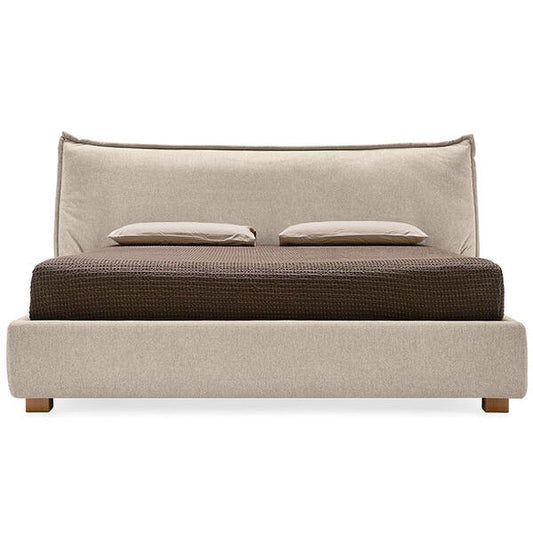 SOFTLY - Fabric double bed with upholstered headboard (Category - CAT. 3LX)