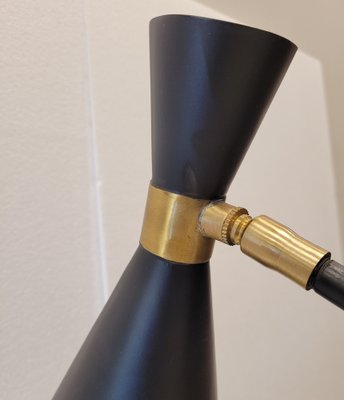 21st Century Table Lamp Objet de Curiosite in Gold and Black, France,1950s-NUC-1718287