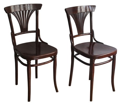 221 Dining Chairs by Michael Thonet for Thonet, 1910s, Set of 2-BAR-845338