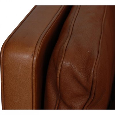 2213 Sofa in Brown Leather by Børge Mogensen, 1980s-MTD-2028738