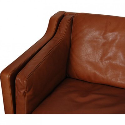 2213 Sofa in Brown Leather by Børge Mogensen, 1980s-MTD-2028738