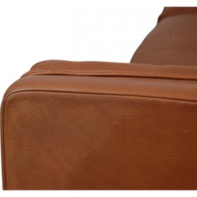 2213 Sofa in Brown Leather by Børge Mogensen, 1980s-MTD-2028738