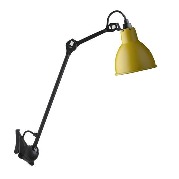 N222 Wall Lamp by Lampe Gras #Mat Black & Mat Yellow