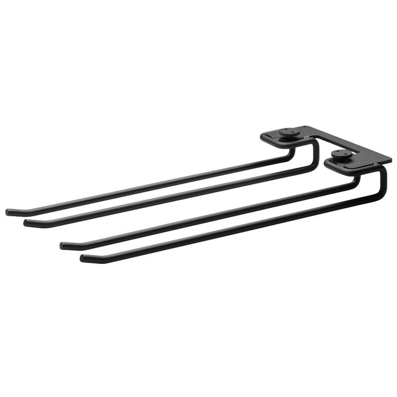 String hanger rack 30 cm by String Furniture #2-pack, black #