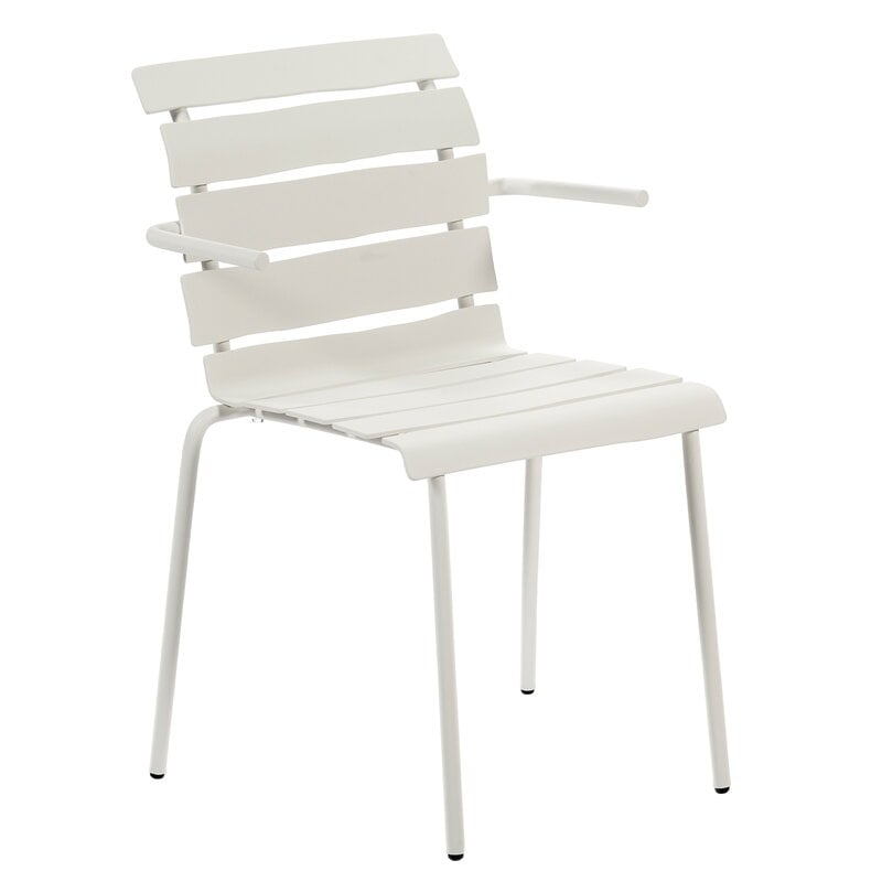 Aligned chair with armrests by valerie_objects #off-white #