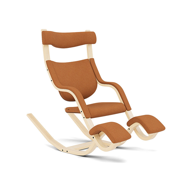 Gravity™ balans® - Ergonomic armchair with headrest (Base - Natural Lacquered Ash) by Varier Furniture