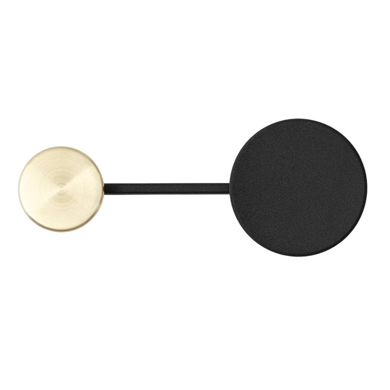 Afteroom coat rack by Audo Copenhagen #small, black - brass #