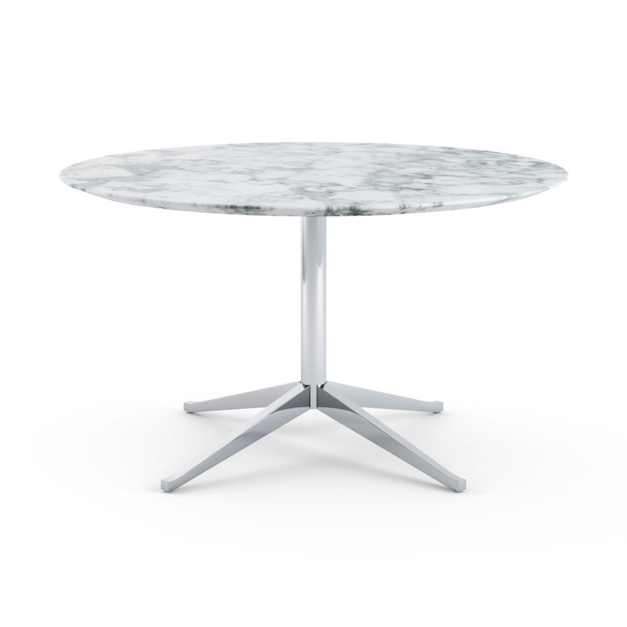 FLORENCE KNOLL TABLE DESK - Round Marble writing desk Ø137 (Request Info)