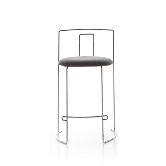 Gaja Bar - stool with padded seat (Category - Leather | Z)