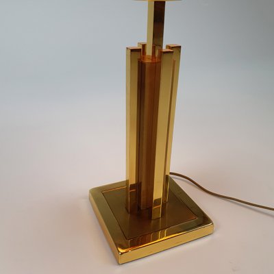 24K Gold-Plated Table Lamp, 1970s-RMX-990371