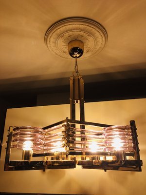 24kt Gold Chandelier by Gaetano Sciolari for Gaetano Sciolari , 1980s-OPE-778126