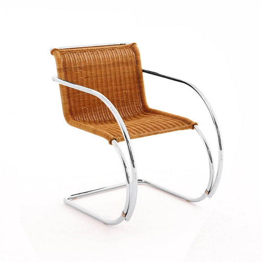 Mr - Cantilever Rattan Chair With Armrests by Knoll